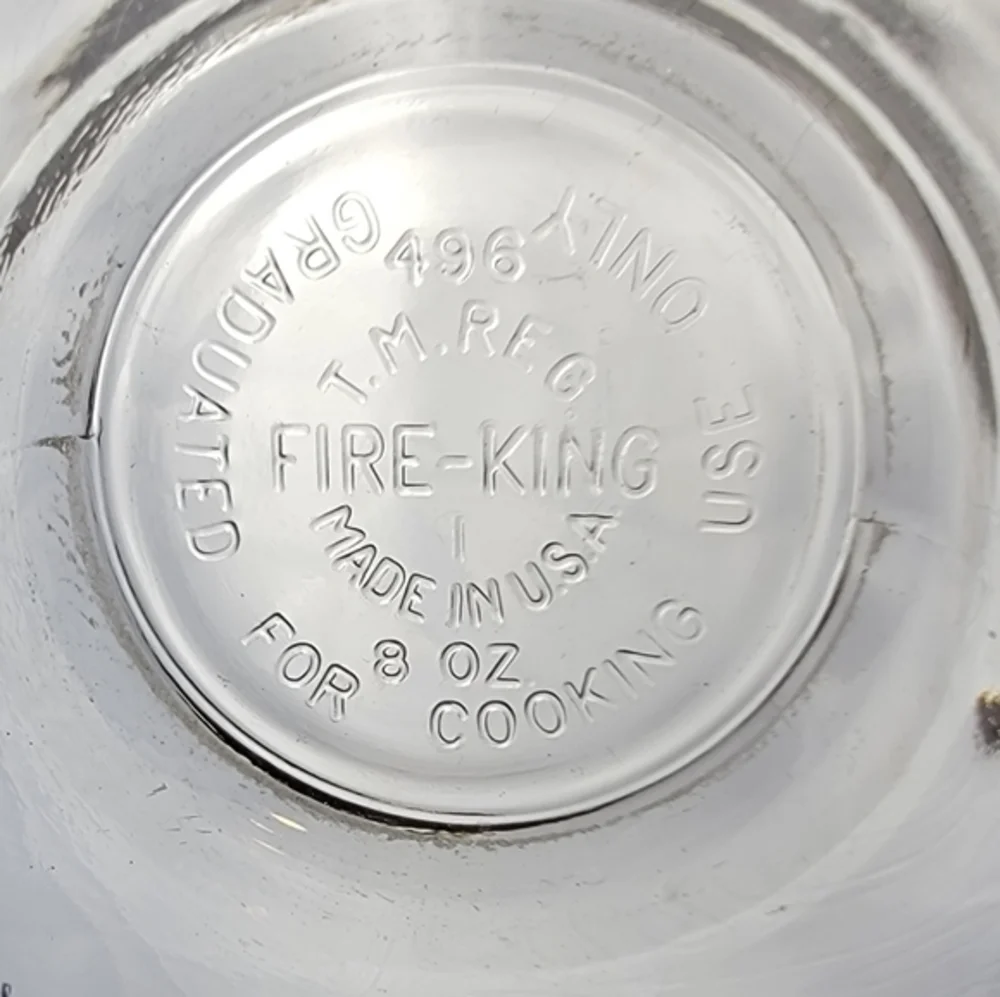 RARE Vintage Fire King Colonial Stores Rooster‎ Measuring Cup 8 oz.